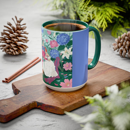 The Ladies Of The Blossoming Vanity Colorful Mugs – Art Deco Floral Elegance