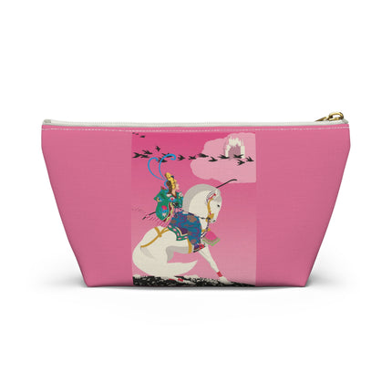 Samurai Princess on the White Steed Cosmetic Bag – Bold Fantasy & Elegant Adventure