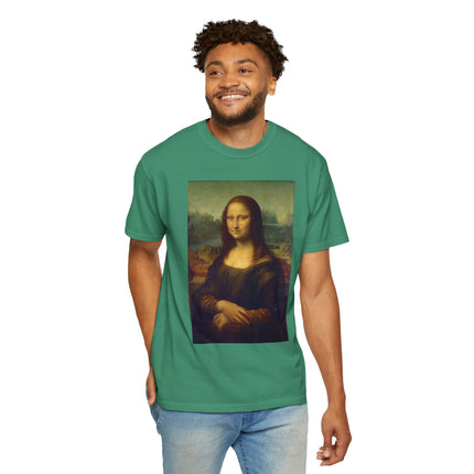 Mona Lisa by Leonardo da Vinci Unisex Garment-Dyed T-shirt