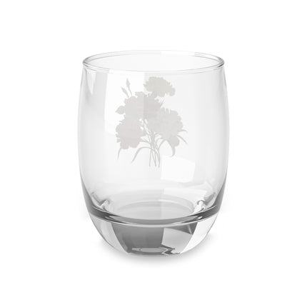 Carnation botanical illustration by Pierre-Joseph Redouté Whiskey Glass
