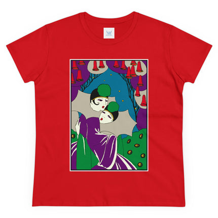 Two Pierrots Women's Midweight Cotton Tee