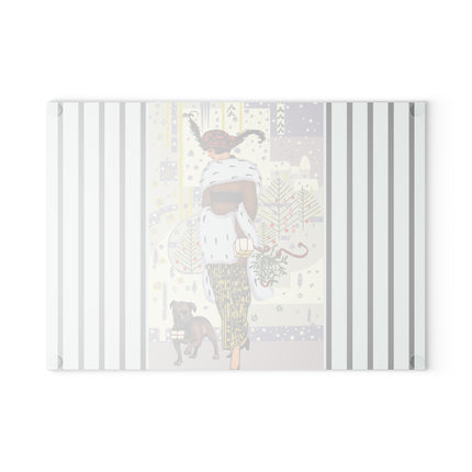 Wrapped in Elegance Glass Cutting Board