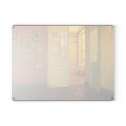 Interior, Window Light by Henri Le Sidaner Glass Cutting Board