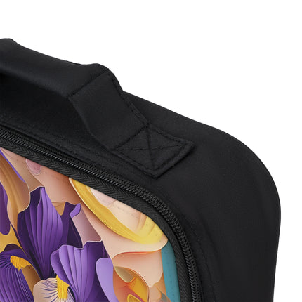 The Elegant Iris Flower Lunch Bag