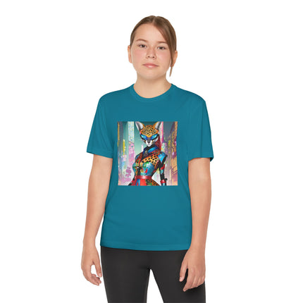 Cyber Cat Glamour Youth Competitor Tee