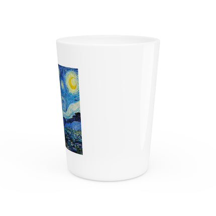 The Starry Night by Vincent Van Gogh Ceramic Shot Glass