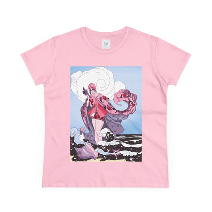 Goddess of the Swirling Sea Midweight Cotton Tee