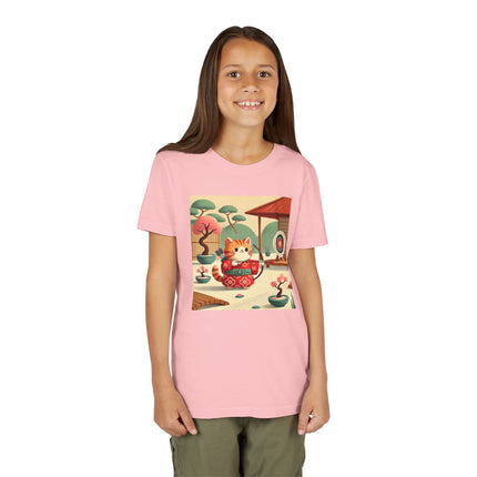 Archer Kitten in the Zen Garden Youth Short Sleeve Tee