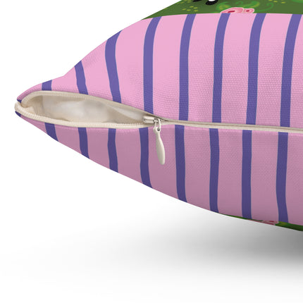 Elegance and Blooms Spun Polyester Square Pillow