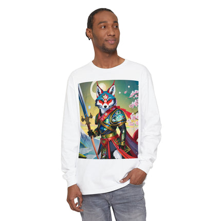 Cyberpunk Samurai Dog Long Sleeve T-Shirt