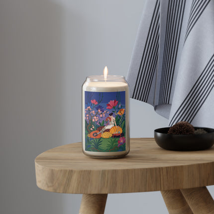 🌺💐 The Lady Of The Flower Garden Scented Soy Candle – Art Deco Floral Reverie