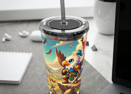 Watchful Guardian Sunsplash Tumbler with Straw, 16oz