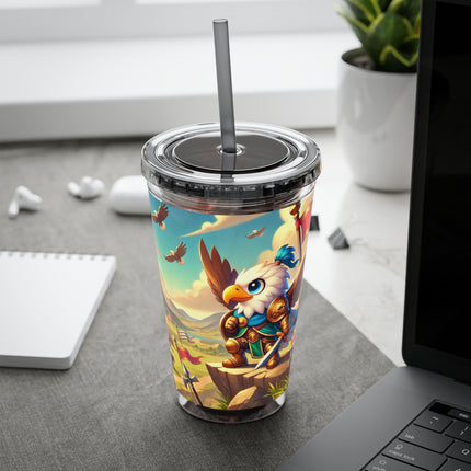 Watchful Guardian Sunsplash Tumbler with Straw, 16oz