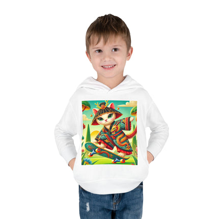 Dragon Dance on Wheels Toddler Pullover Fleece Hoodie