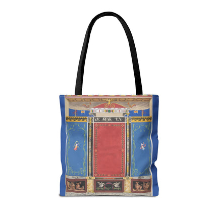 Trompe L’Oeil Designer Tote Bag – Columns, Swans and Vases (AOP)