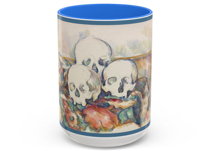 The Three Skulls by Paul Cézanne Colorful Mugs (11oz, 15oz)
