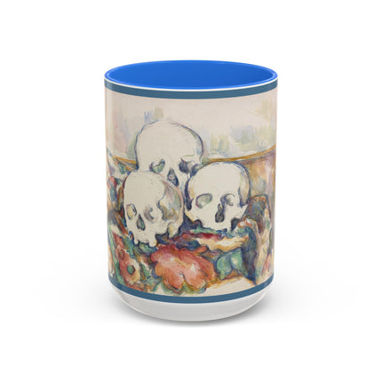 The Three Skulls by Paul Cézanne Colorful Mugs (11oz, 15oz)