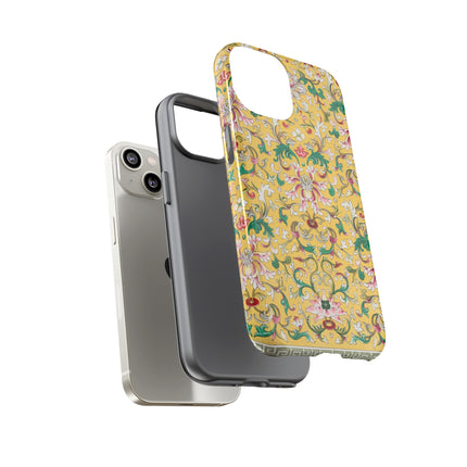 Yellow Botanical Pattern by Owen Jones Phone Cases