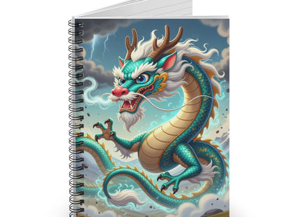 Tibetan Dragon in Battle Spiral Notebook - Ruled Line