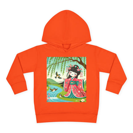 Sparrow Dance Geisha Fairy Toddler Pullover Fleece Hoodie
