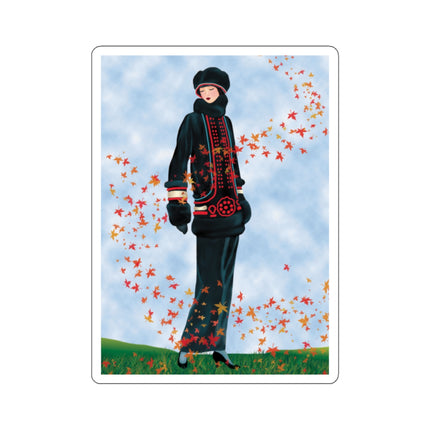Elegance in Autumn Kiss-Cut Stickers (4 Sizes)