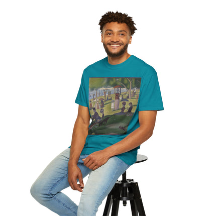 A Sunday on La Grande Jatte by Georges Seurat Unisex Garment-Dyed T-shirt