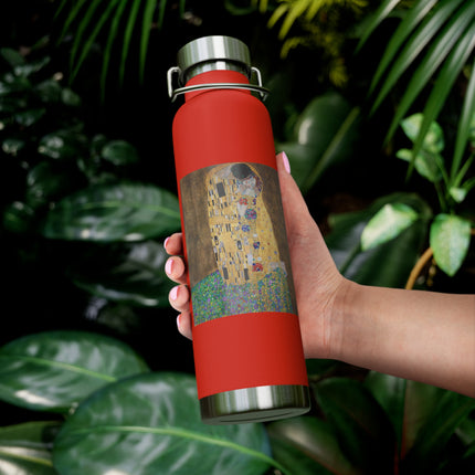 The Kiss by Gustav Klimt Copper Vacuum Insulated Bottle, 22oz