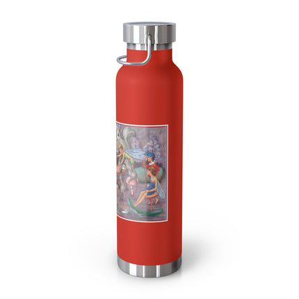 A Fairy's Whimsical Tea Party Copper Vacuum Insulated Bottle, 22 oz