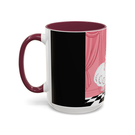The Ladies Behind The Velvet Curtain Colorful Mugs – Art Deco Theatrical Elegance