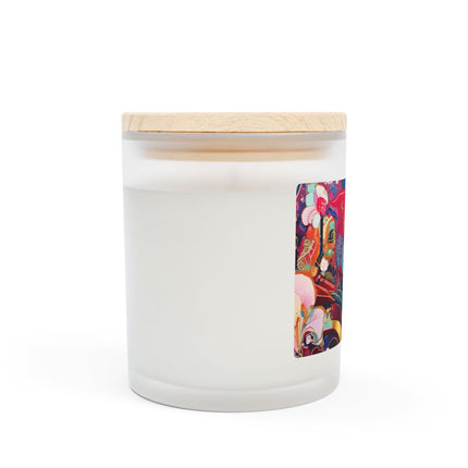 Ethereal Irises Frosted Glass Candle, 11oz