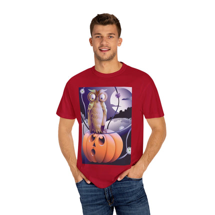 The Startled Pumpkin Unisex Garment-Dyed T-shirt