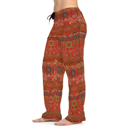 Japanese Fan Pattern by G.A. Audsley Women's Pajama Pants (AOP)