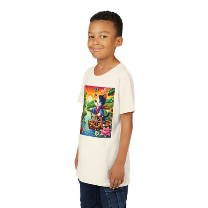 Sailor Kitten’s River Adventure Youth Short Sleeve Tee