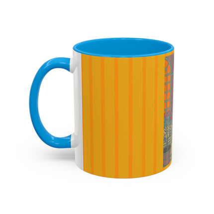 Sur Les Marches Du Jardin by Georges LePape Colorful Mugs (11oz, 15oz)