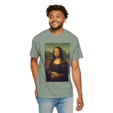 Mona Lisa by Leonardo da Vinci Unisex Garment-Dyed T-shirt