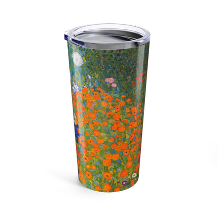 Cottage Garden by Gustav Klimt Tumbler 20oz
