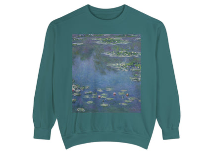 Water Lilies by Claude Monet Unisex Garment-Dyed Sweatshirt