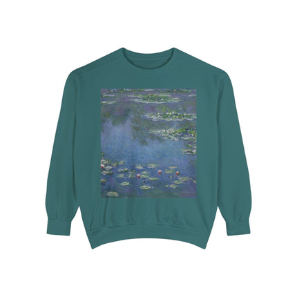 Water Lilies by Claude Monet Unisex Garment-Dyed Sweatshirt