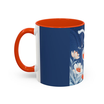 ❄️⛸️ The Winter Skater’s Flight Colorful Mug – Art Deco Floral Fantasy