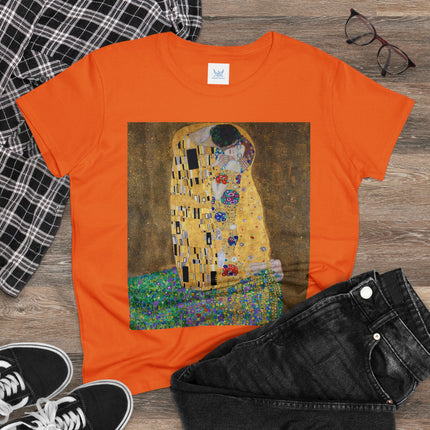 The Kiss by Gustav Klimt Women's Midweight Cotton Tee