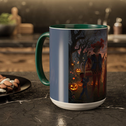 ♥️🎃 The Queen Of Hearts Halloween Masquerade Colorful Mug – Royal Halloween Fantasy