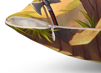 Watchful Guardian Spun Polyester Square Pillow