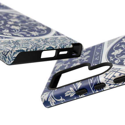 Blue Flower Pattern by Owen Jones Phone Cases