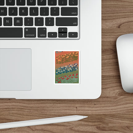 Japanese Flower Pattern II by G.A. Audsley Die-Cut Stickers (5 Sizes)