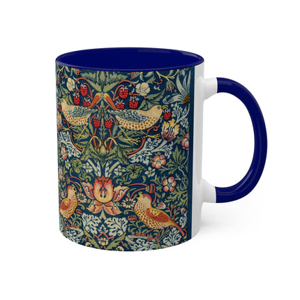 Strawberry Thief by William Morris Colorful Mugs, 11oz