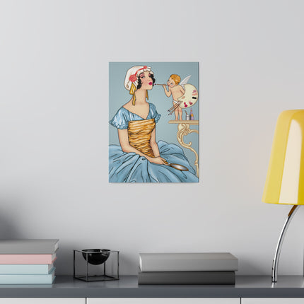 The Fairy’s Reflection – A Vintage Portrait of Charm