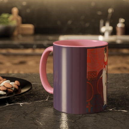 L’Entracte by Georges Lepape Colorful Mugs (11oz, 15oz)