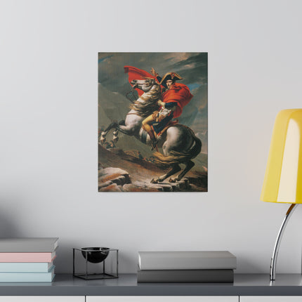 Napoleon Crossing the Alps by Jacques-Louis David Matte Canvas, Stretched, 0.75"