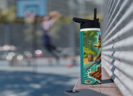 The Daring Drake Stainless Steel Water Bottle, Standard Lid