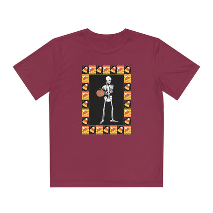 Candy Corn Skeleton Youth Competitor Tee